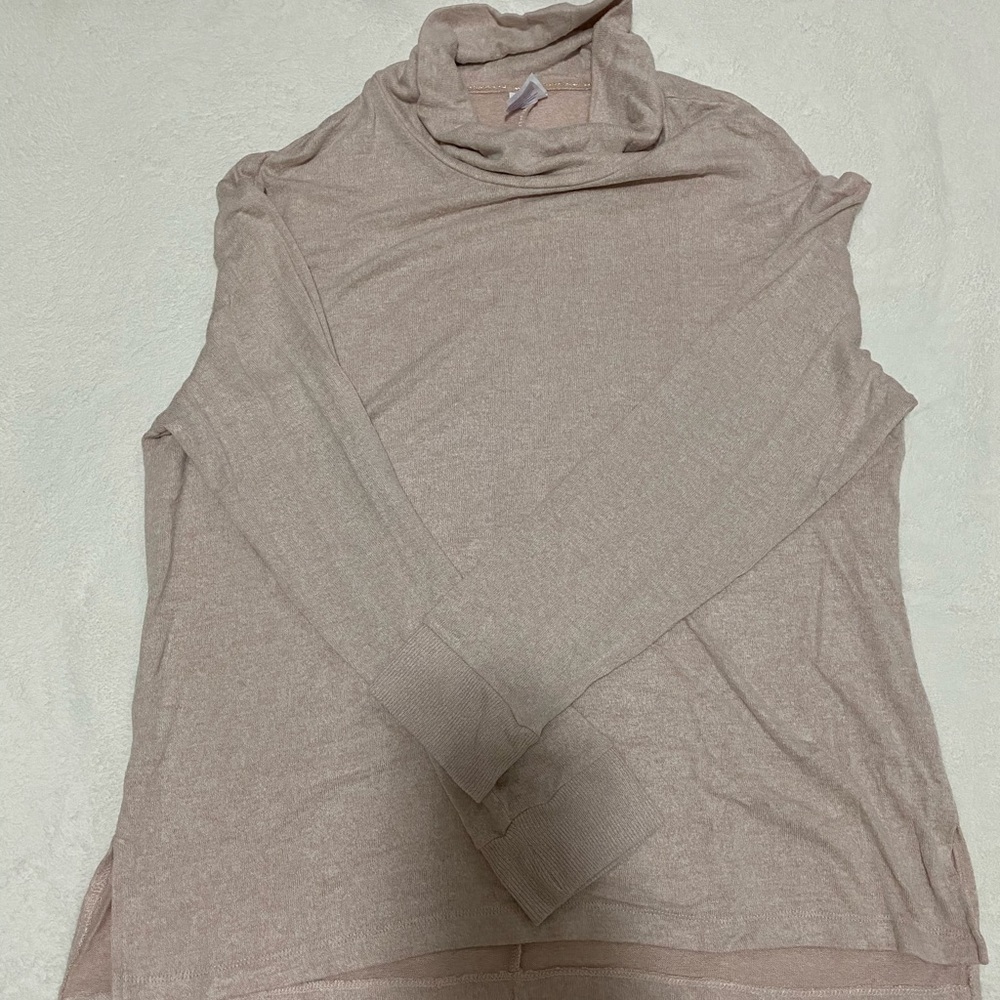 Pink cowl neck sweater